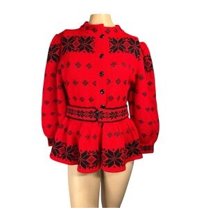 Strikken Handmade Norwegian Wool Sweater - Perfect for Winter! RARE